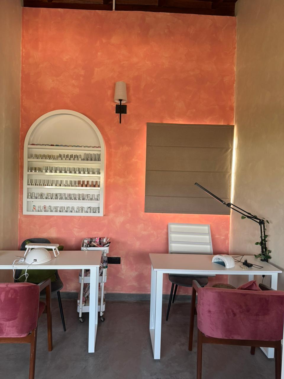 Bella’s Nail Studio manicure stations