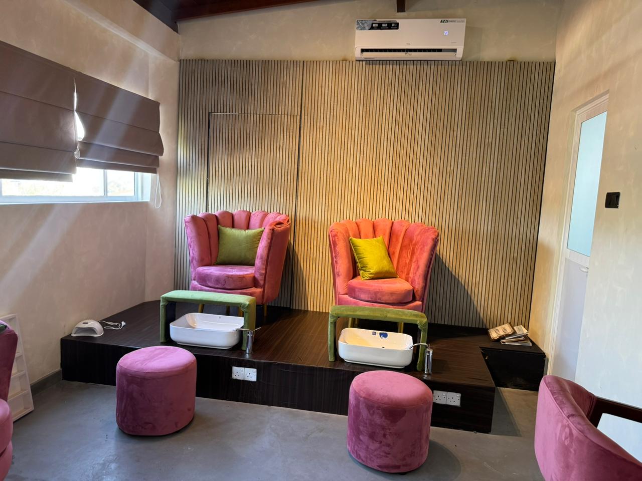 Bella’s Nail Studio pedicure area